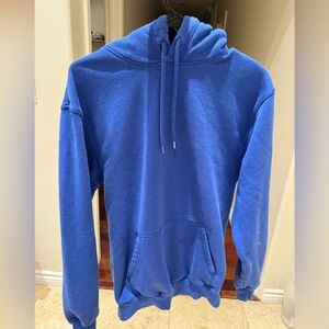 Blue divided hoodie - small